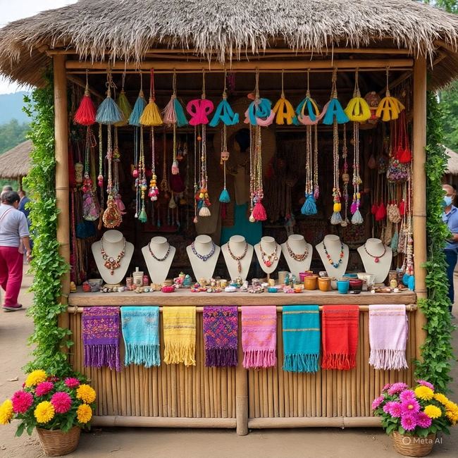 Vendor stand pameran di Lamongan
